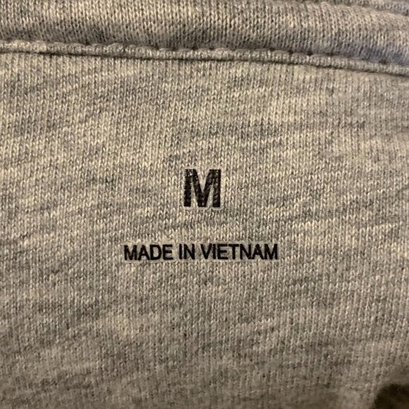 Muji Men's Heather Cotton Stretch Long‎ Sleeve Pullover Hoodie Sweatshirt Size M - Picture 6 of 12